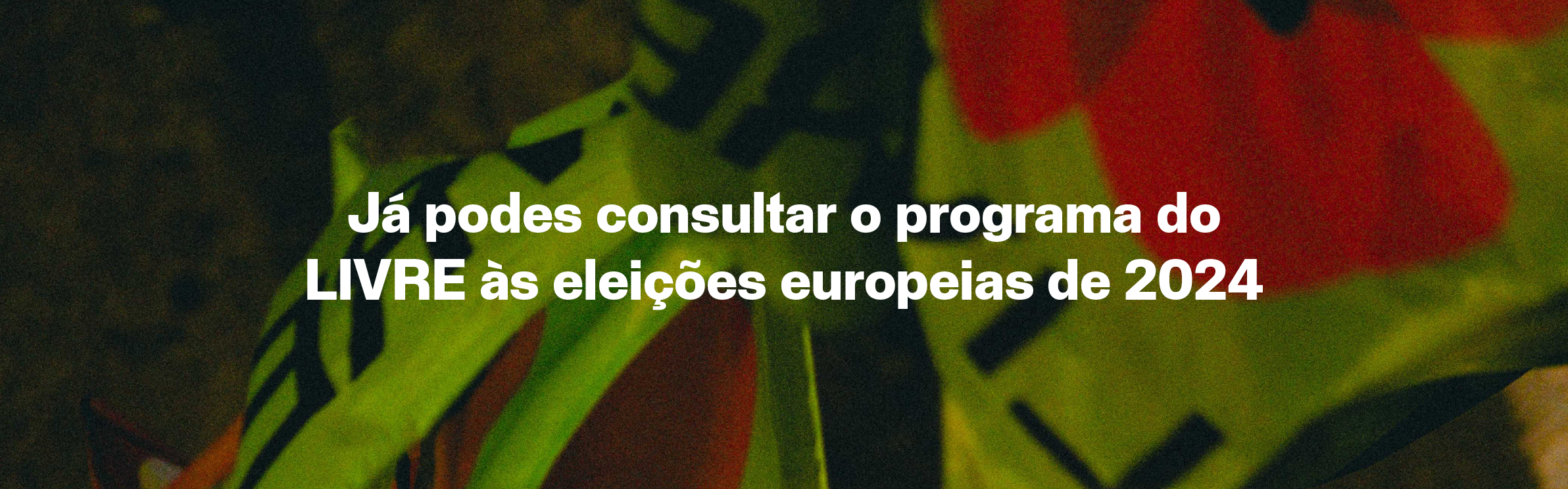 Já podes consultar o programa do LIVRE às eleições europeias de 2024