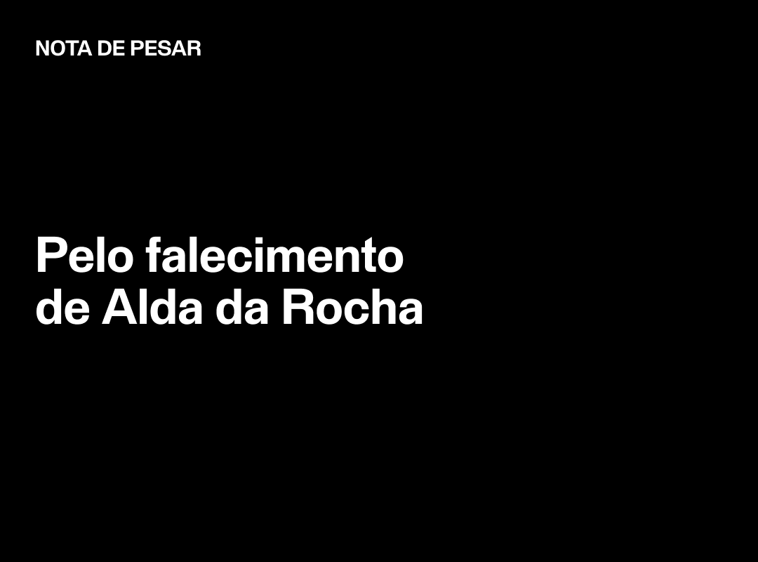 Nota De Pesar Pelo Falecimento De Alda Da Rocha Livre