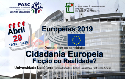 29 abril: Debate Cidadania Europeia – Ficção ou Realidade?, Lisboa