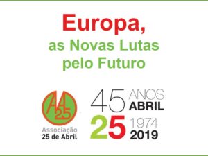6 maio: Conferência Europa, As Novas Lutas pelo Futuro, Lisboa