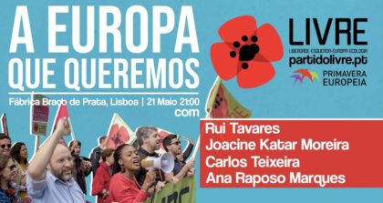 21 maio: A Europa que queremos, Lisboa