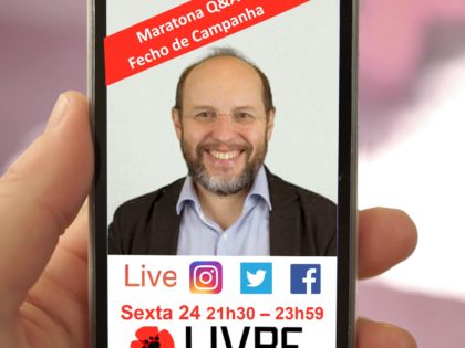 24 maio: Fecho de Campanha – Maratona nas redes sociais: Q&A a Rui Tavares