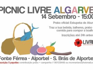 14 setembro – Alportel: Picnic LIVRE Algarve