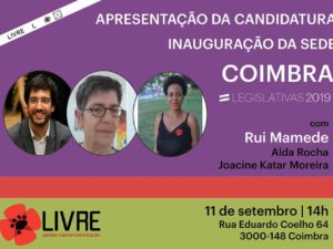 11 setembro – Coimbra: Apresentação da Candidatura e Inauguração da sede