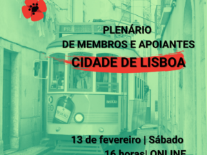 13 fevereiro – Plenário de Membros e Apoiantes de Lisboa