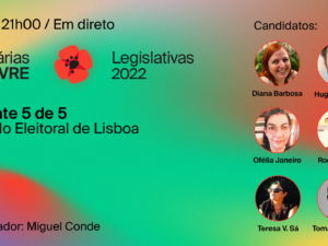 21 novembro – Debate Primárias do LIVRE: Lisboa (5 de 5)