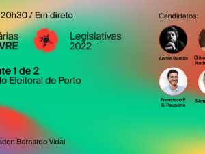 19 novembro – Debate Primárias do LIVRE: Porto (1 de 2)