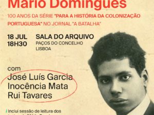 18 julho – Evocação de Mário Domingues