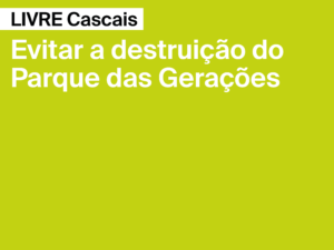 Lisboa: LIVRE Cascais apresenta projeto de resolução no Parlamento para salvar o Parque das Gerações