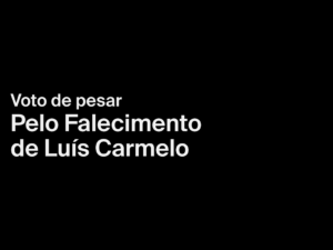 Voto de Pesar pelo falecimento de Luís Carmelo