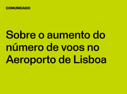 Sobre o aumento do número de voos no Aeroporto de Lisboa