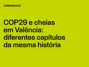 COP29 e cheias em Valência: diferentes capítulos da mesma história