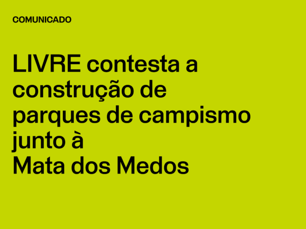 LIVRE contesta a construção de parques de campismo junto à Mata dos Medos