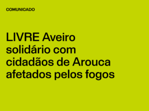 LIVRE Aveiro solidário com cidadãos de Arouca afetados pelos fogos