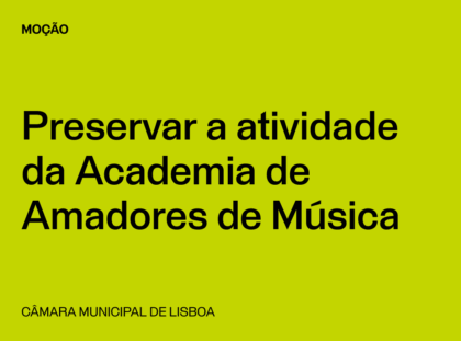 Lisboa: Por uma Solução Urgente que Preserve a Atividade da Academia de Amadores de Música em Lisboa