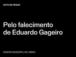 Lisboa: Voto de Pesar pelo falecimento de Eduardo Gageiro