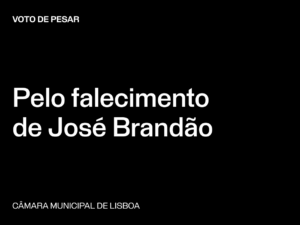 Lisboa: Voto de Pesar pelo falecimento de José Brandão