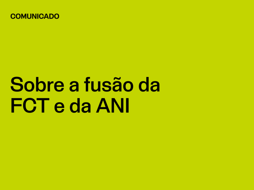 Sobre a fusão da FCT e da ANI